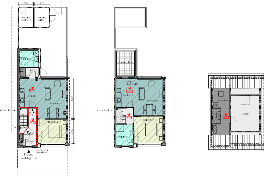 voorbeeld gesplitste tussenwoning